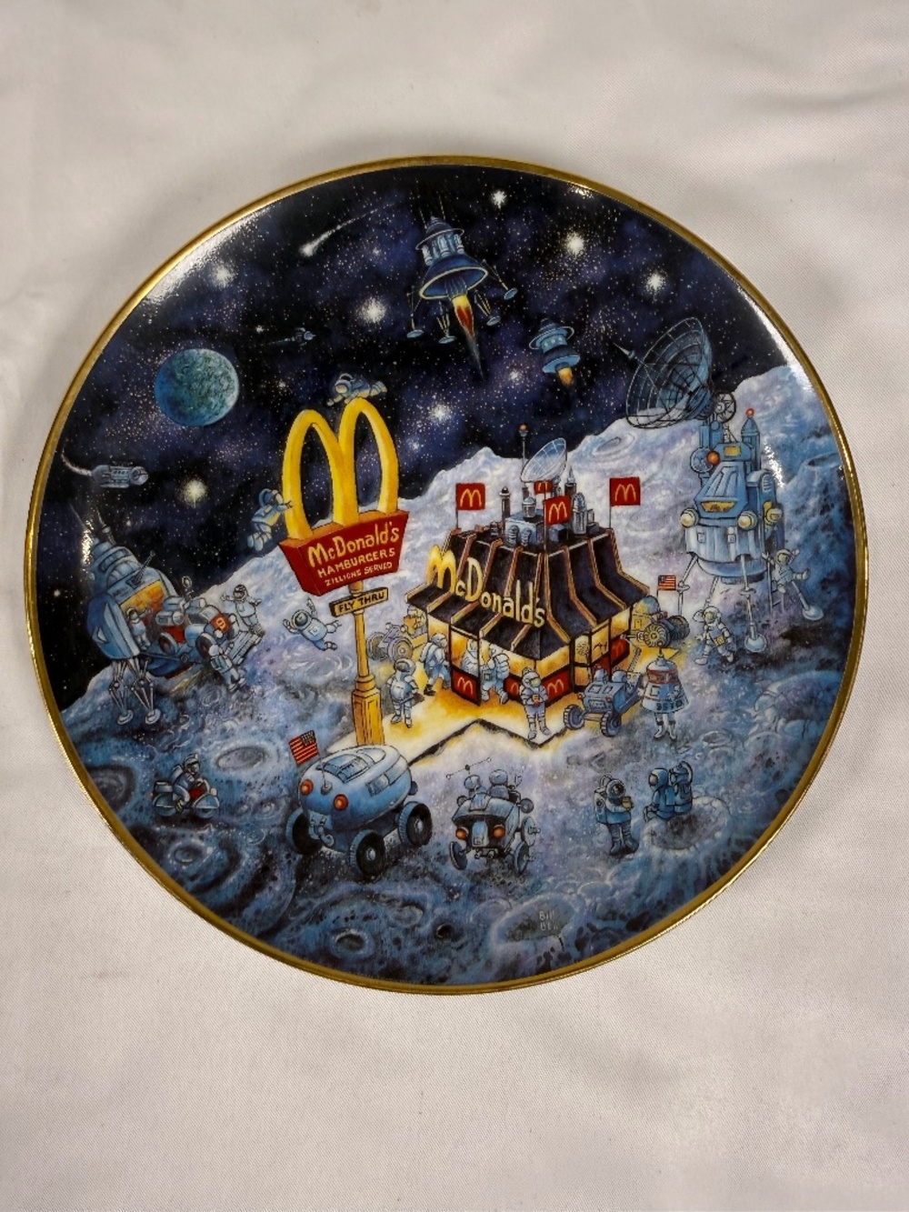 McDonald's Bill Bell Golden Dreams Franklin Mint Collector Plate Vintage
